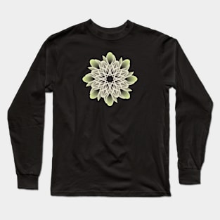 Beautiful White and Yellow Artistic Flower Long Sleeve T-Shirt